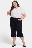 NYDJ Wide Leg Pedal Pusher Jeans In Plus Size - Black