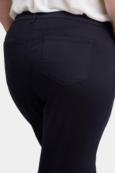 NYDJ Wide Leg Pedal Pusher Jeans In Plus Size - Black