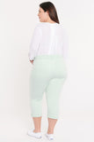 NYDJ Marilyn Straight Crop Jeans In Plus Size With Cuffs - Desert Dew
