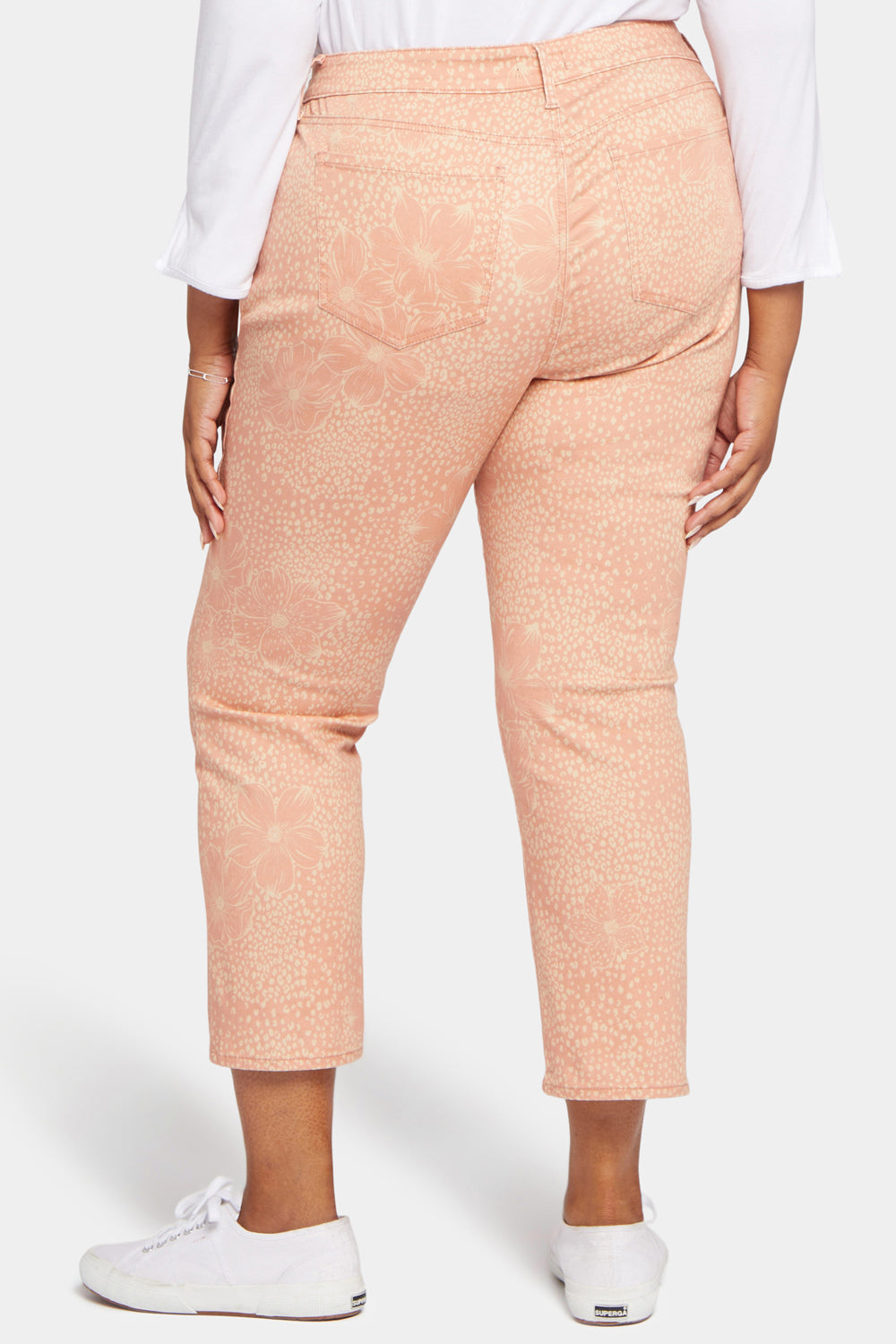 NYDJ Marilyn Straight Ankle Jeans In Plus Size - Mirage Leopard