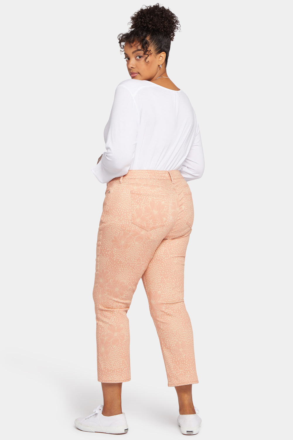 NYDJ Marilyn Straight Ankle Jeans In Plus Size - Mirage Leopard