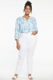 NYDJ Sheri Slim Jeans In Plus Size - Optic White