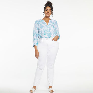 NYDJ Sheri Slim Jeans In Plus Size - Optic White