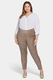 NYDJ Basic Legging Pants In Plus Size In Stretch Faux Suede - Saddlewood