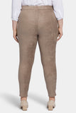 NYDJ Basic Legging Pants In Plus Size In Stretch Faux Suede - Saddlewood