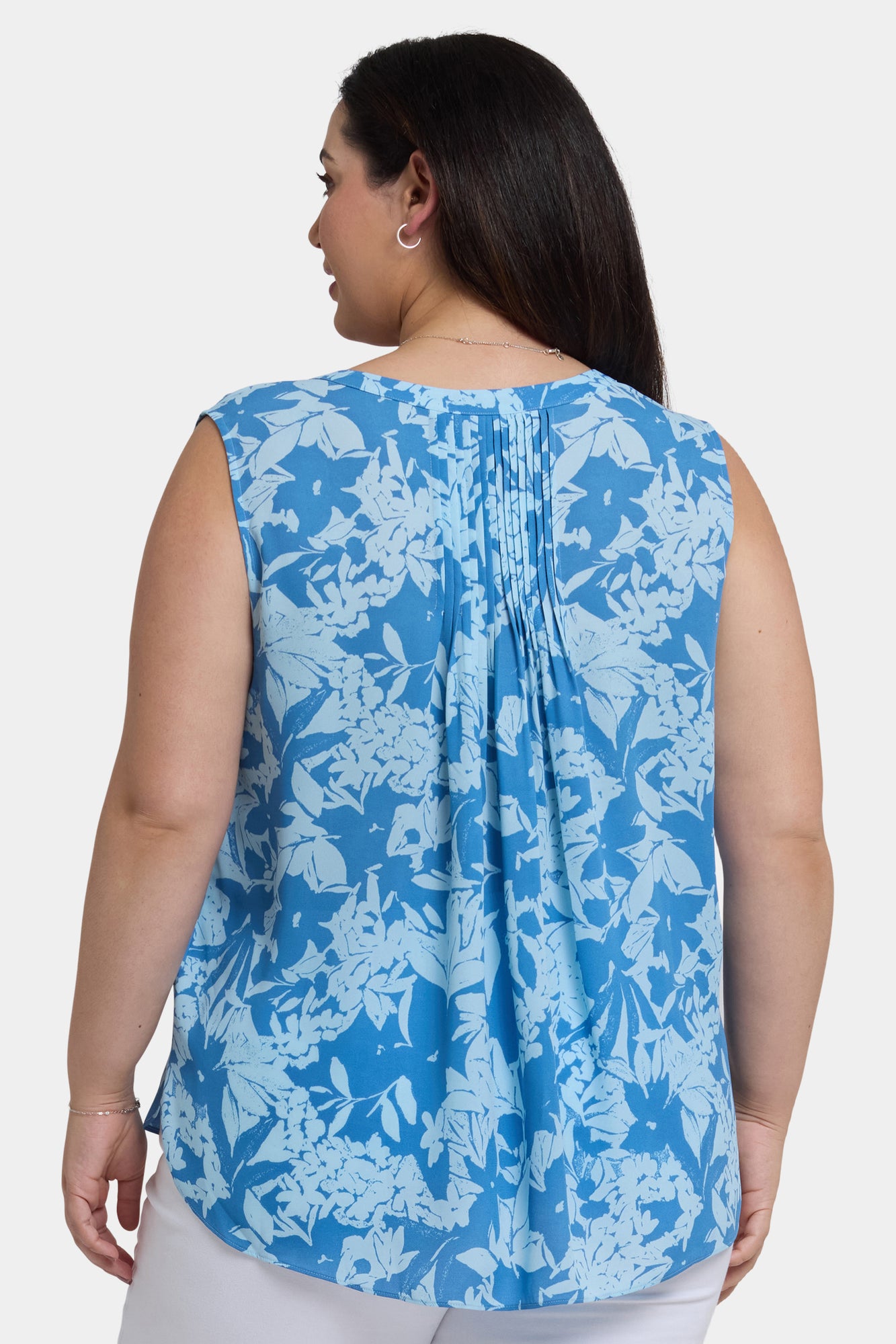 NYDJ Sleeveless Pintuck Blouse In Plus Size - Bellavista