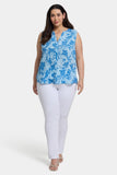 NYDJ Sleeveless Pintuck Blouse In Plus Size - Bellavista