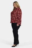 NYDJ Tuxedo Blouse In Plus Size - Bienvenue