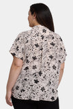 NYDJ Becky Short Sleeved Blouse In Plus Size - Luna Flores
