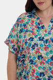 NYDJ Becky Short Sleeved Blouse In Plus Size - Cala Gracio