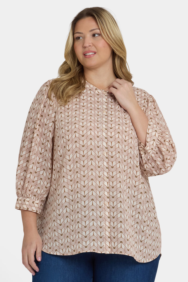 NYDJ Bonnie Blouse In Plus Size - Gare de Lyon