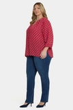 NYDJ Pintuck Blouse In Plus Size - Jacqueline
