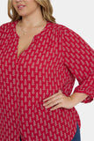 NYDJ Pintuck Blouse In Plus Size - Jacqueline