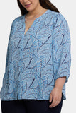 NYDJ Pintuck Blouse In Plus Size - La Serena