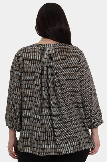 NYDJ Pintuck Blouse In Plus Size - Arrieta