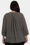 NYDJ Pintuck Blouse In Plus Size - Arrieta