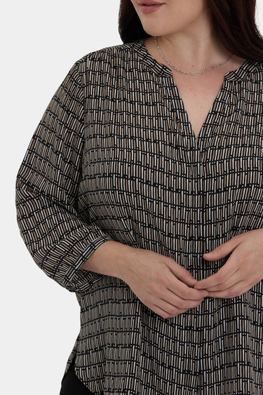 NYDJ Pintuck Blouse In Plus Size - Arrieta