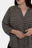 NYDJ Pintuck Blouse In Plus Size - Arrieta