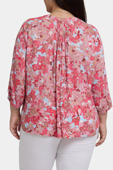 NYDJ Pintuck Blouse In Plus Size - Luciana