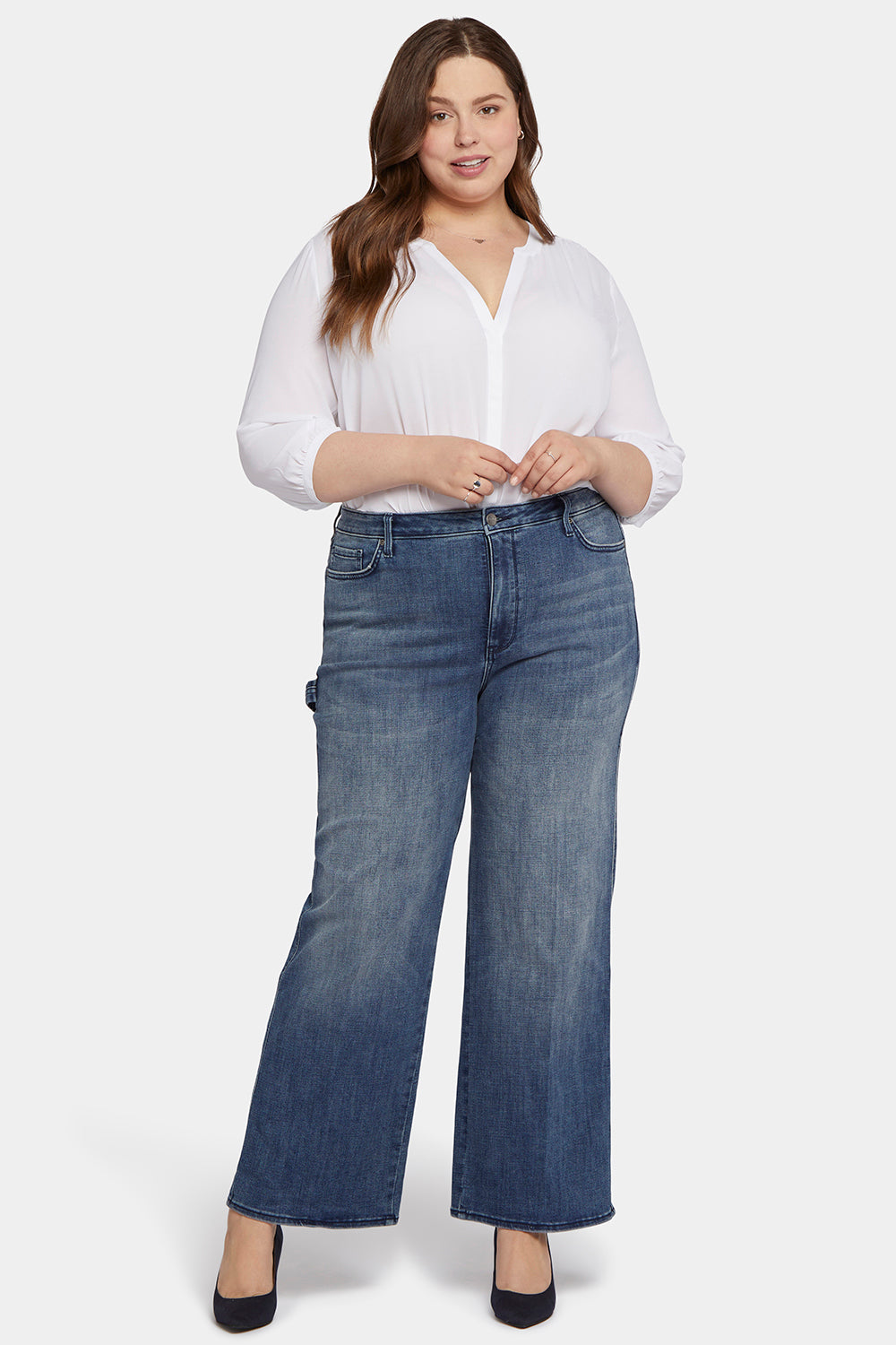 Jeans dritti a vita alta - Grigio - Donna - 8.00€ - Kiabi Jeans dritti a vita alta - Grigio - Donna - 8.00€ - Kiabi