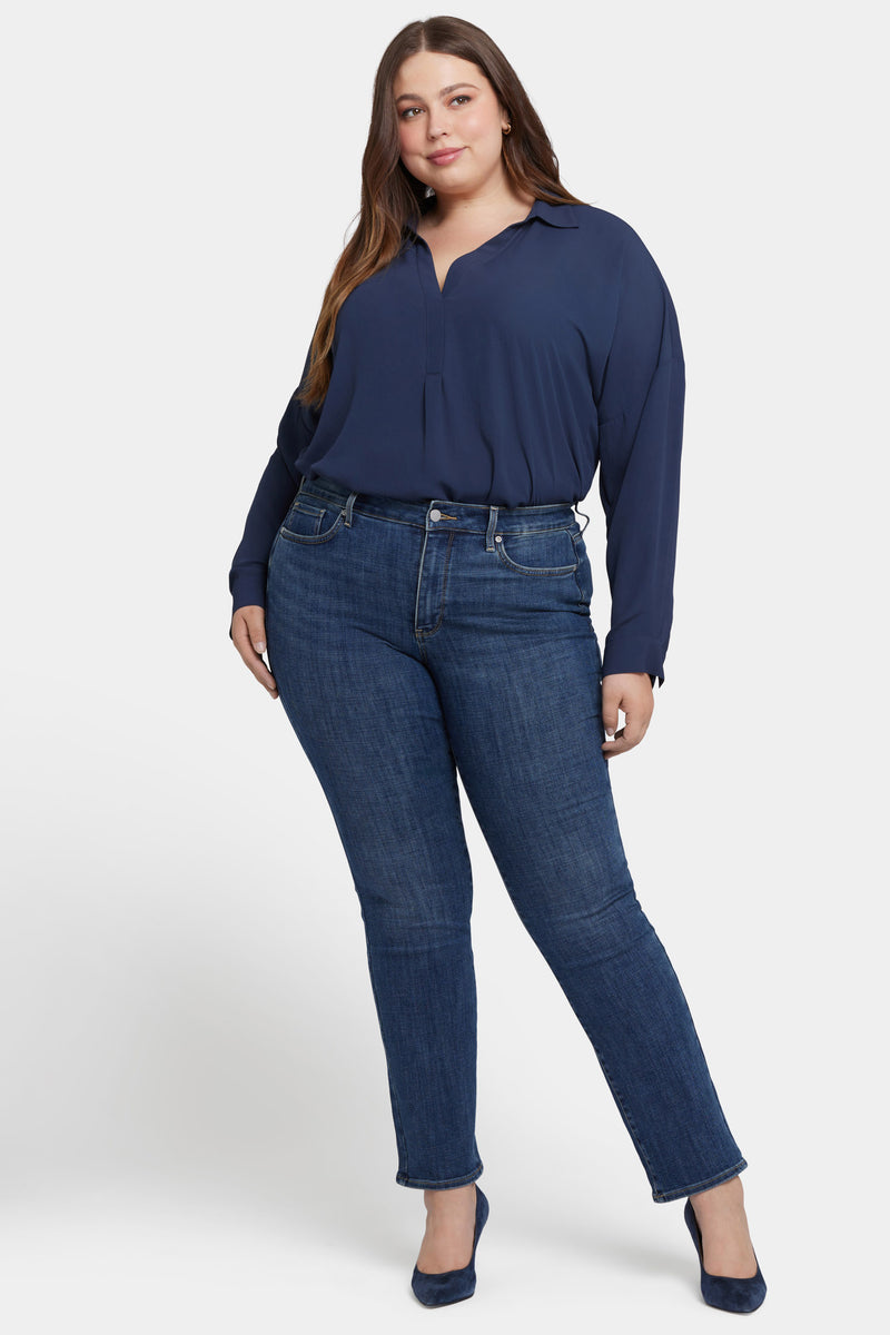 NYDJ Marilyn Straight Jeans In Plus Size - Marcel