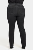 NYDJ Marilyn Straight Jeans In Plus Size With High Rise And 31" Inseam - Paris Lights