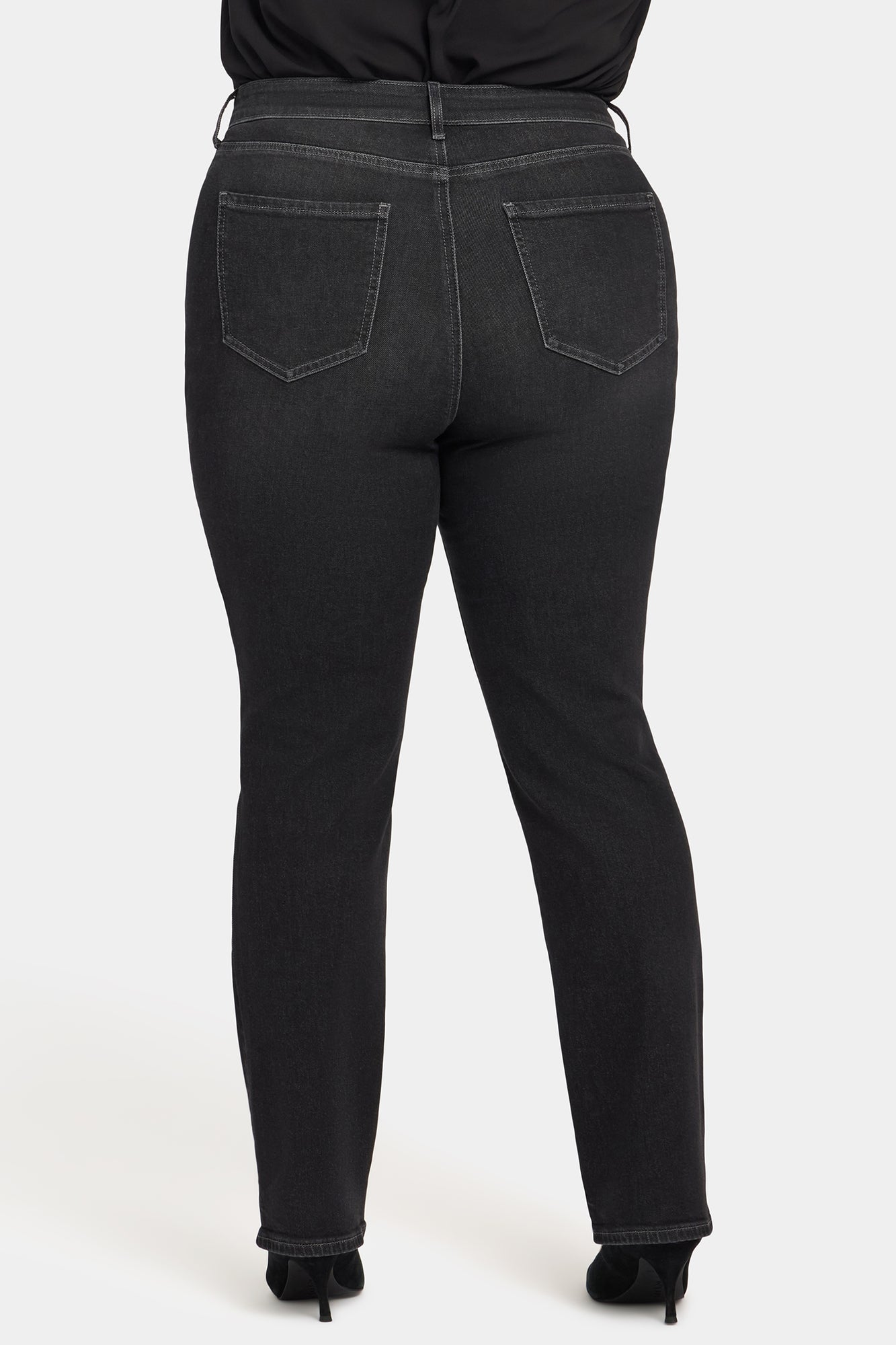 NYDJ Marilyn Straight Jeans In Plus Size With High Rise And 31