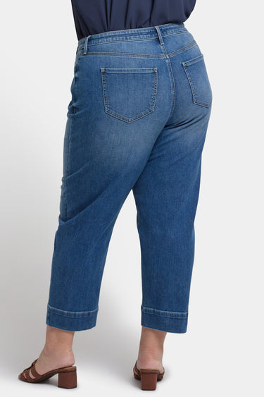 NYDJ Balloon Ankle Jeans In Plus Size With Pleats - Picasso Lake