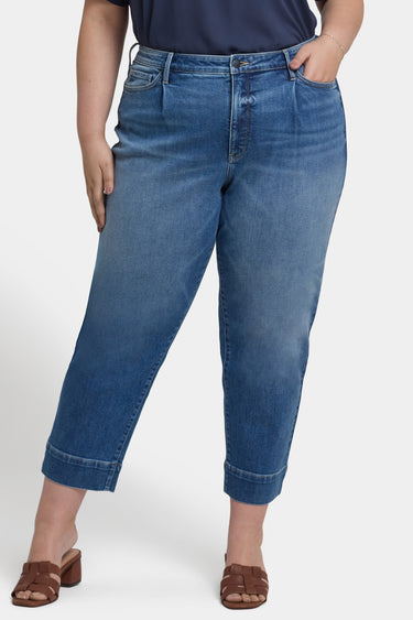 NYDJ Balloon Ankle Jeans In Plus Size With Pleats - Picasso Lake