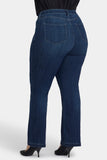NYDJ Teresa Wide Leg Jeans In Plus Size With Contoured Seams And 31" Inseam - Ink Skyline