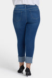 NYDJ Sheri Slim Ankle Jeans In Plus Size With Rhinestone Cuffs - Vintage Lapis