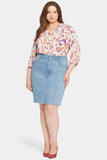 NYDJ High Waist Skirt In Plus Size - Crystalline