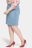 NYDJ High Waist Skirt In Plus Size - Crystalline