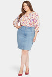 NYDJ High Waist Skirt In Plus Size - Crystalline