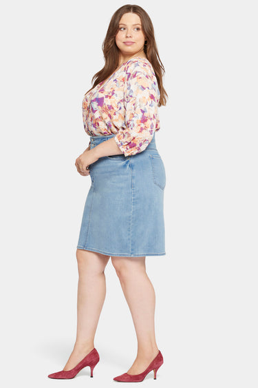 NYDJ High Waist Skirt In Plus Size - Crystalline