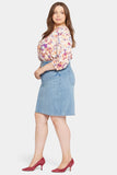 NYDJ High Waist Skirt In Plus Size - Crystalline