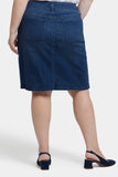 NYDJ High Waist Skirt In Plus Size - Ibiza Blues