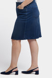 NYDJ High Waist Skirt In Plus Size - Ibiza Blues