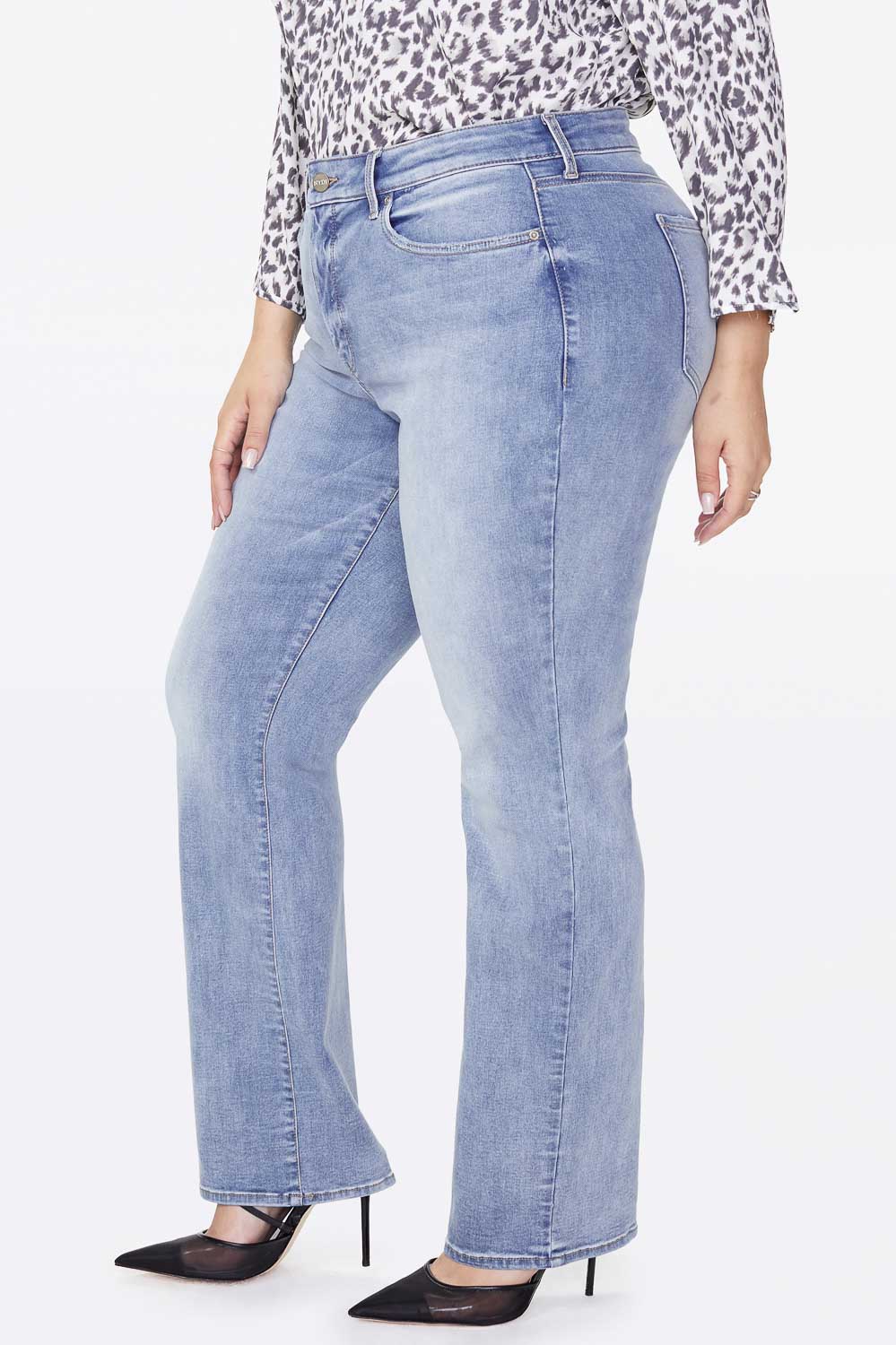 Marilyn Straight Jeans In Plus Size - Biscayne Blue | NYDJ