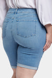 NYDJ Briella 11 Inch Denim Shorts In Plus Size With Roll Cuffs - Nottinghill