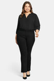 NYDJ Marilyn Straight Jeans In Plus Size - Black