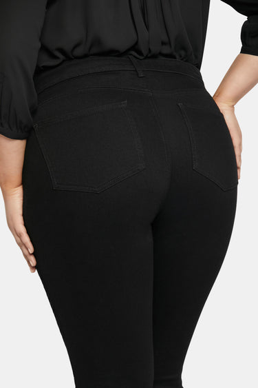 NYDJ Marilyn Straight Jeans In Plus Size - Black