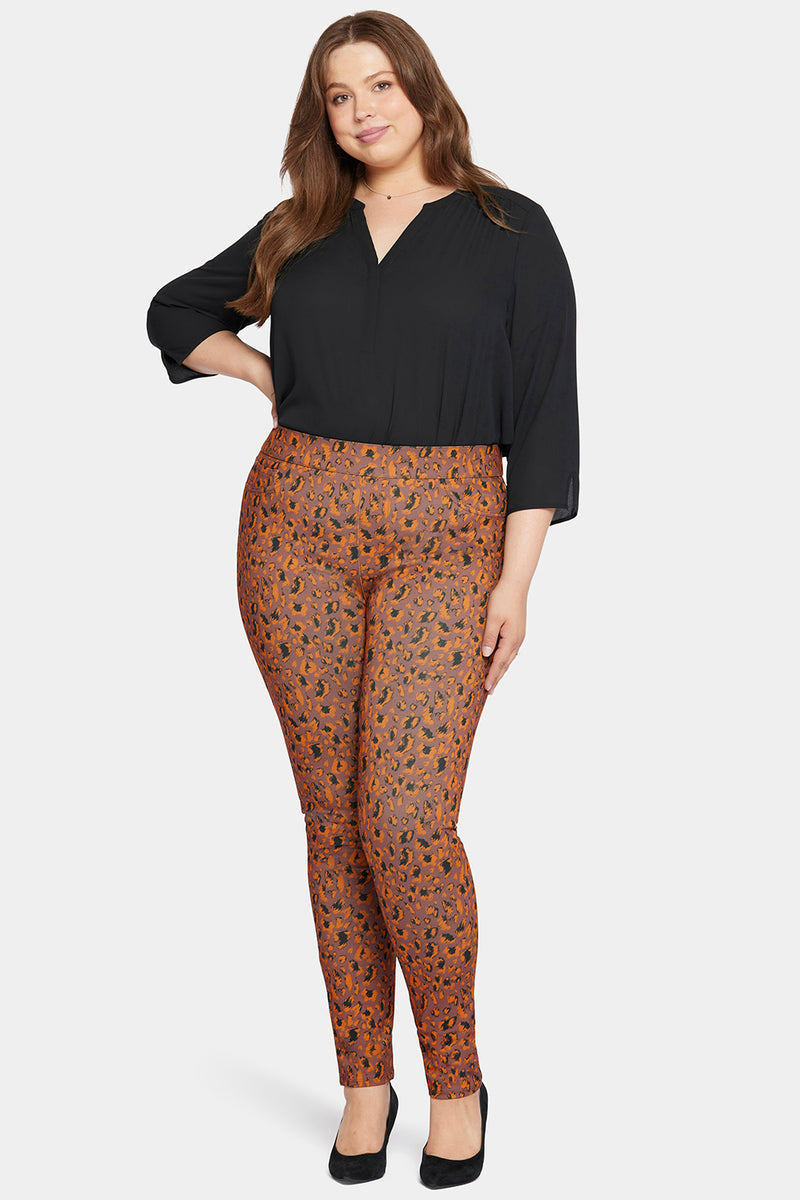 NYDJ Modern Legging Pants In Plus Size Sculpt-Her™ Collection - Caramel Cat
