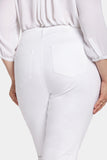 NYDJ Margot Girlfriend Jeans In Petite Plus Size With High Rise - Optic White