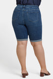 NYDJ Briella 11 Inch Denim Shorts In Plus Size With Roll Cuffs - Valencia Surf