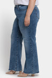 NYDJ Teresa Wide Leg Jeans In Plus Size With Frayed Hems - Majorca Bay