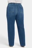 NYDJ Brooke Loose Straight Jeans In Plus Size With Super High Rise - Opera Blue