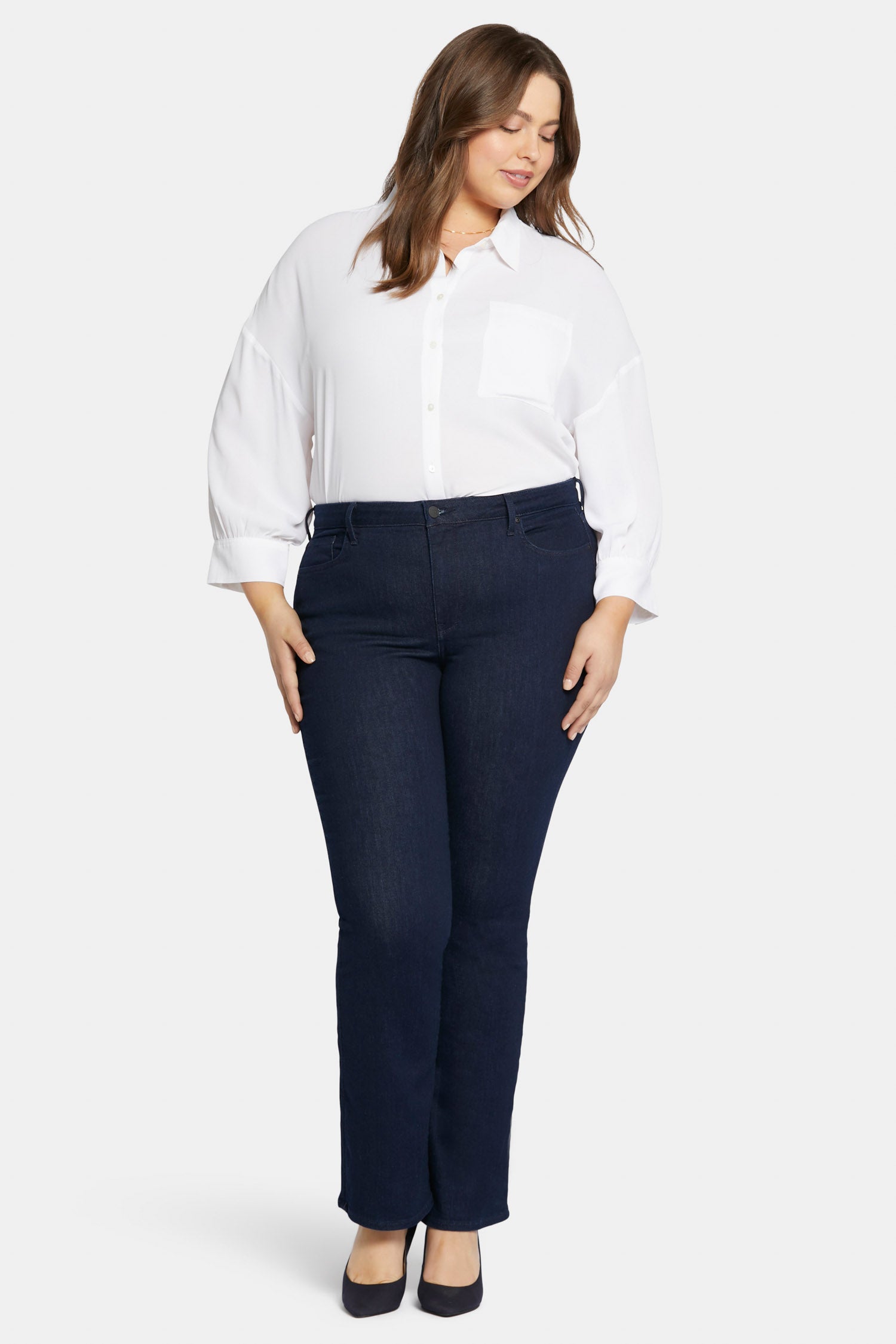 Barbara Bootcut Jeans In Plus Size - Rinse Blue