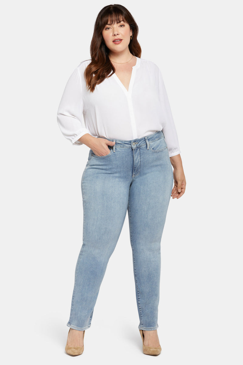 NYDJ Marilyn Straight Jeans In Plus Size  - Haley