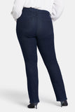 NYDJ Marilyn Straight Jeans In Plus Size - Rinse
